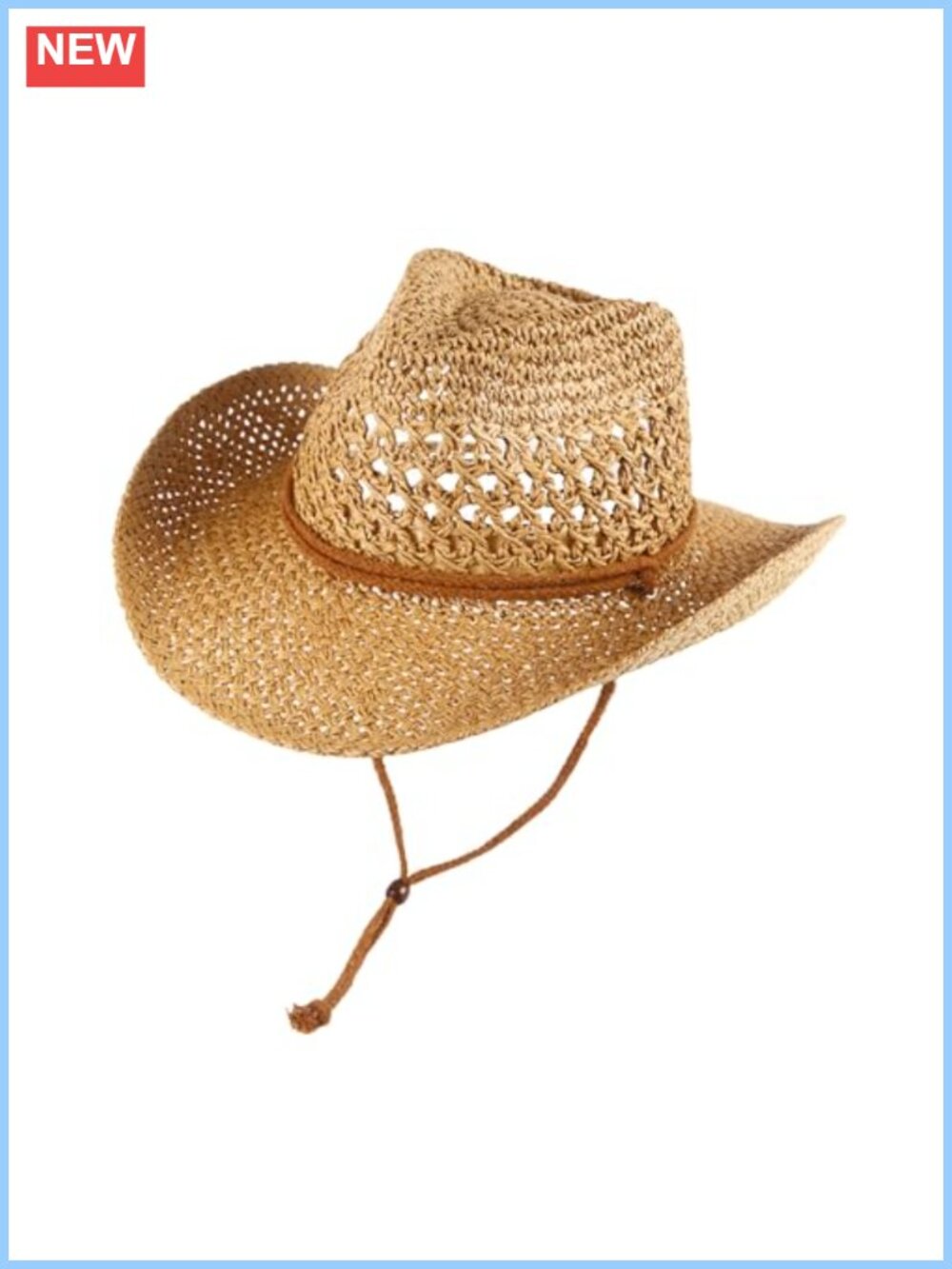 Straw Cowboy Hat Wide Brim Foldable Sun Beach Hat Women Men